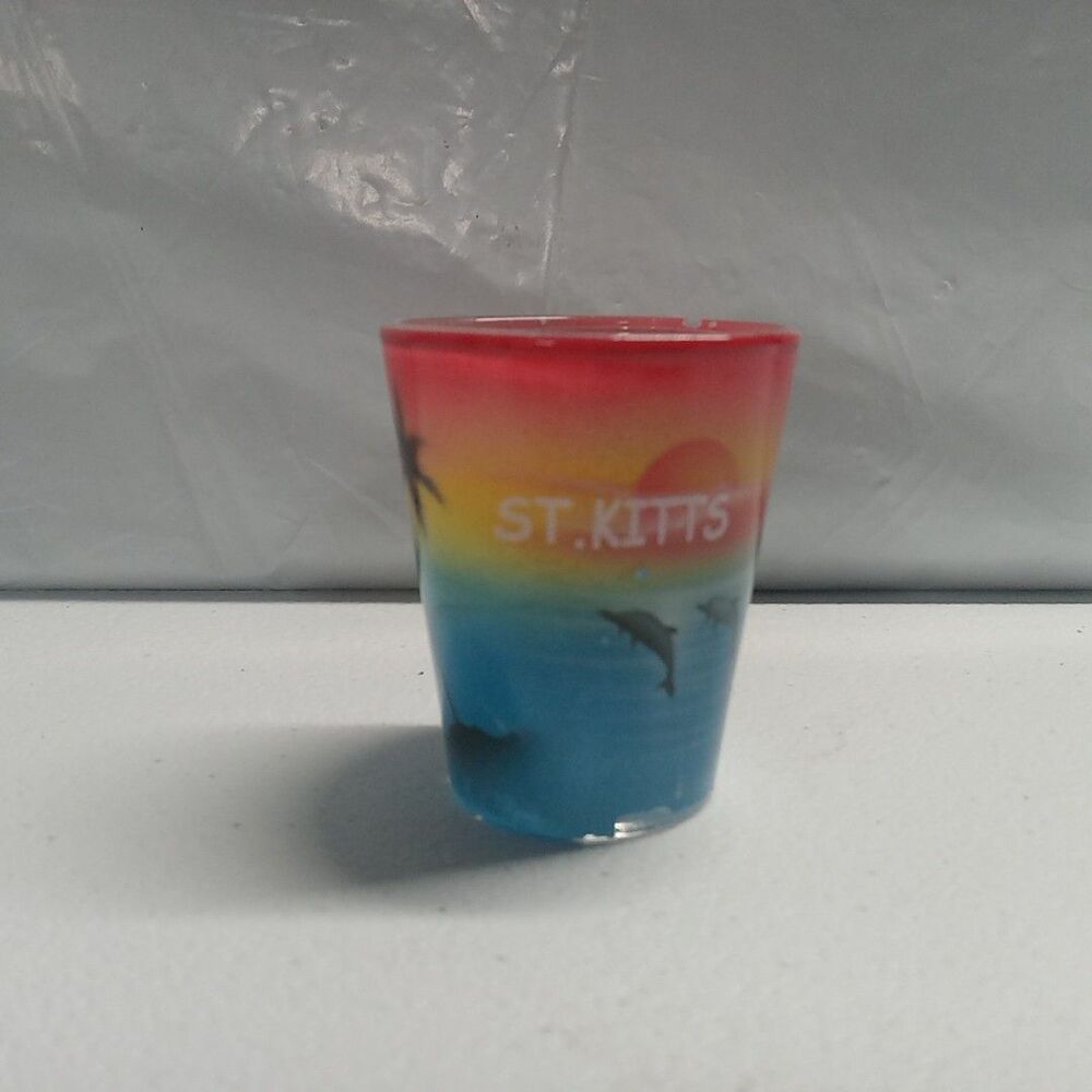 "St. Kitts" Souvenir Shot Glass - 2.25" H